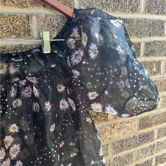 Madewell Floral Organza Dress Overlay - Picture 4 of 4